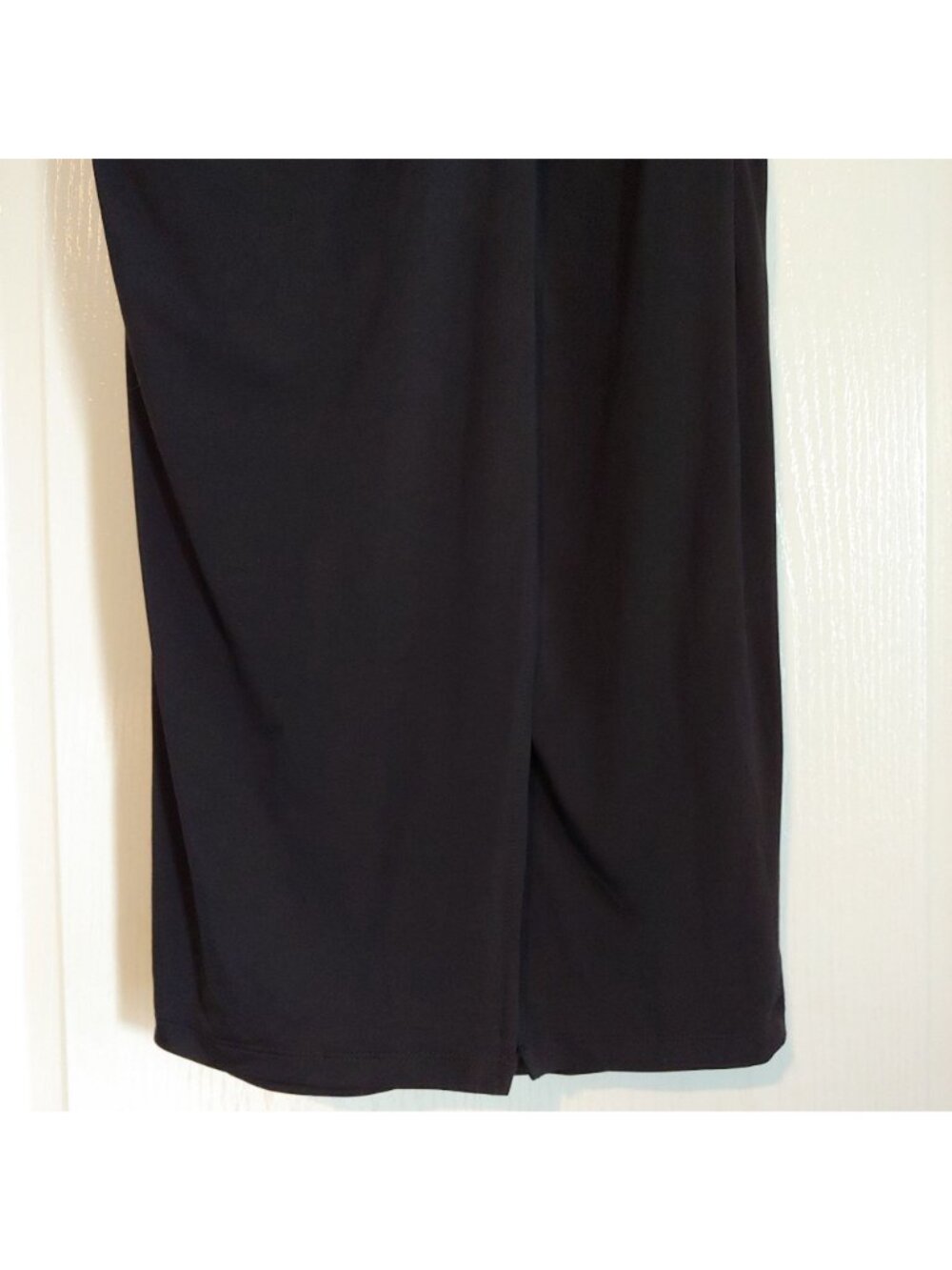 Express Black Faux Wrap Maxi Skirt Contour Sculpt Shapewear Bodycon Goth S - Picture 5 of 8